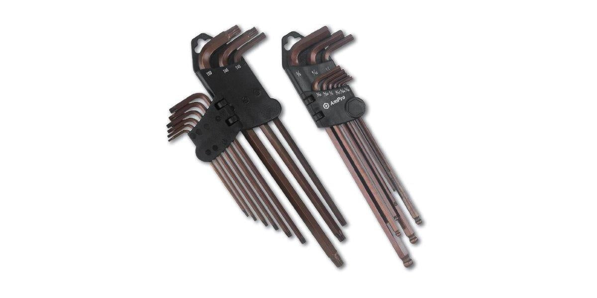 9Pc Extra Long Star Key Wrench Set (T10-T50) AMPRO T22960 tools at Modern Auto Parts!