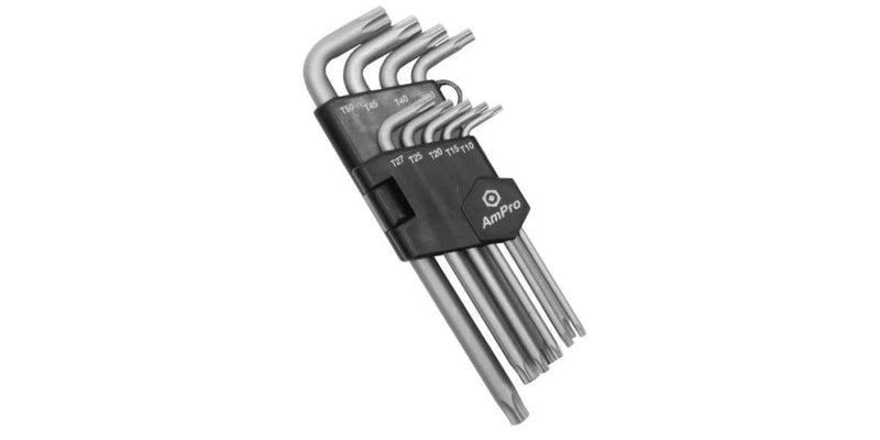 9Pc Long Star Key Wrench Set (T10-T50) AMPRO T22934 tools at Modern Auto Parts!