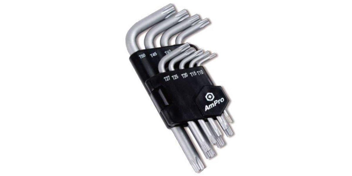 9Pc Star Key Wrench Set (T10-T50) AMPRO T22924 tools at Modern Auto Parts!