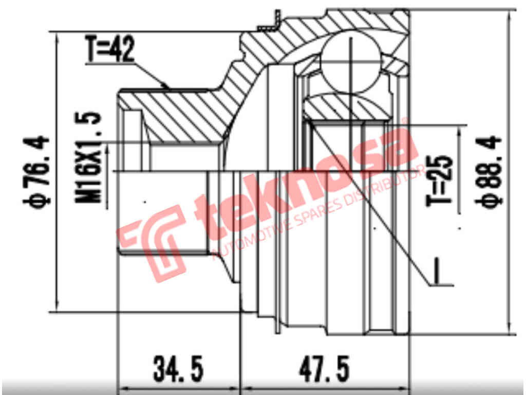 Outer Cv Joint Audi A4 B8 1,8Tfsi 2.0Tdi 2.0Tfsi A5 2.0Tdi 2.0Tfs