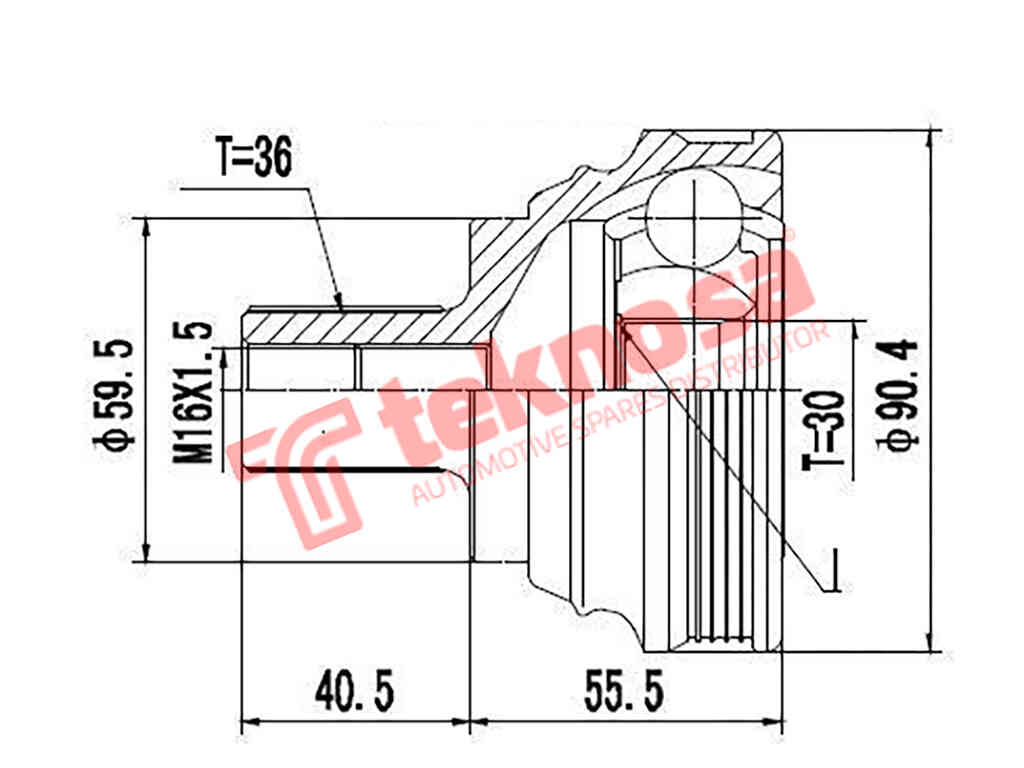 Ad5931 Outer Cv Joint Audi A3 Tfsi Tdi Audi Tt 3.2 Seat Altea Vw