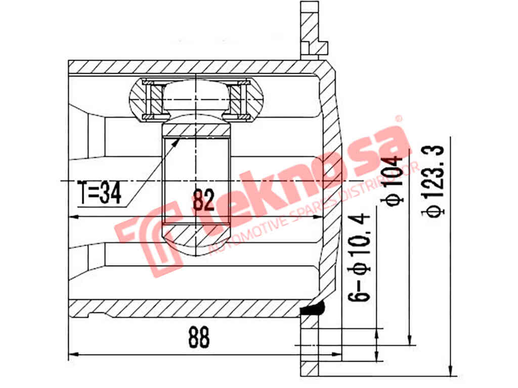 Ad8090 Outer Cv Joint Audi A4 1.8Tfsi 2.0Tdi A5 2.0Tfsi 3.0Tdi Rs