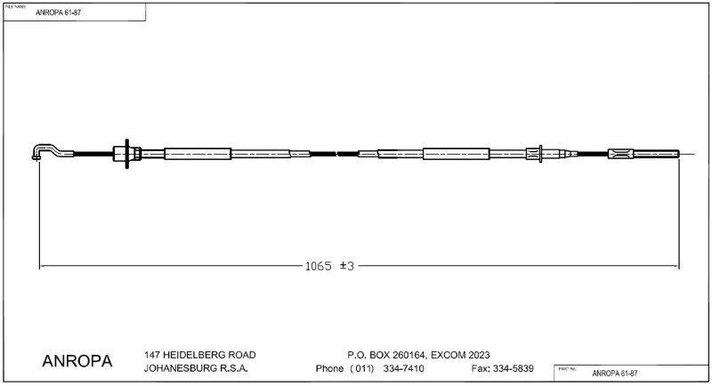 Clutch Cable Opel Ascona