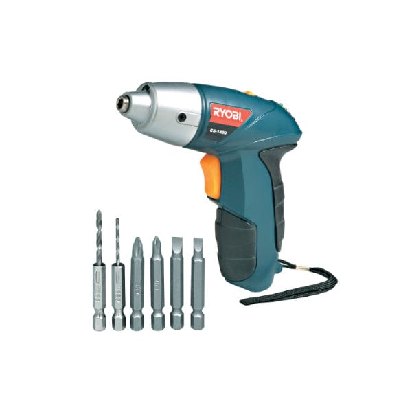 I-Ryobi Screwdriver 4.8V Enamabhithi angu-4 + 2 Amabhithi Wokubhola
