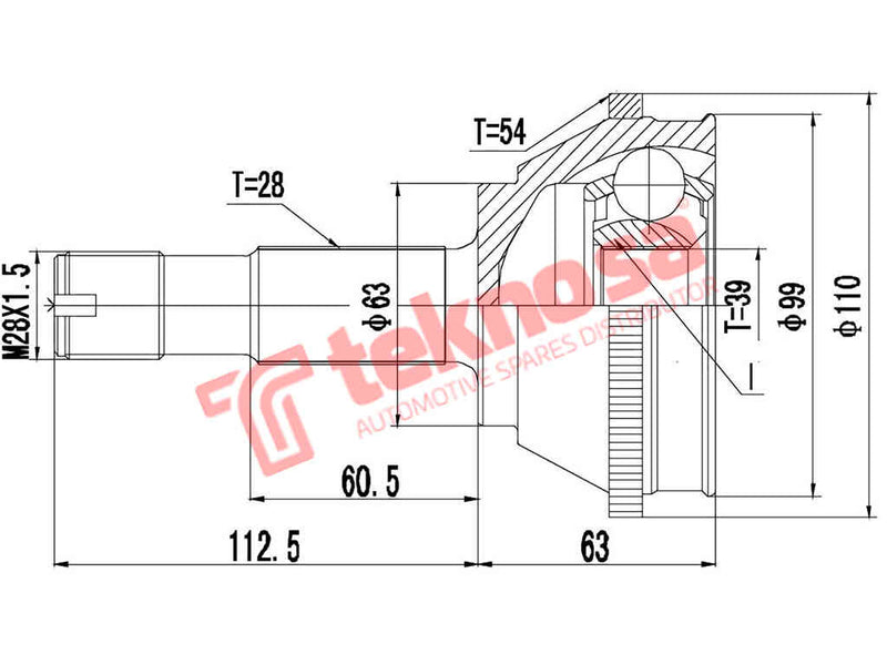 Outer Cv Joint Fiat Ducato 2.3Jtd 2.8Jtd 2001-2011 Peugeot Boxer 