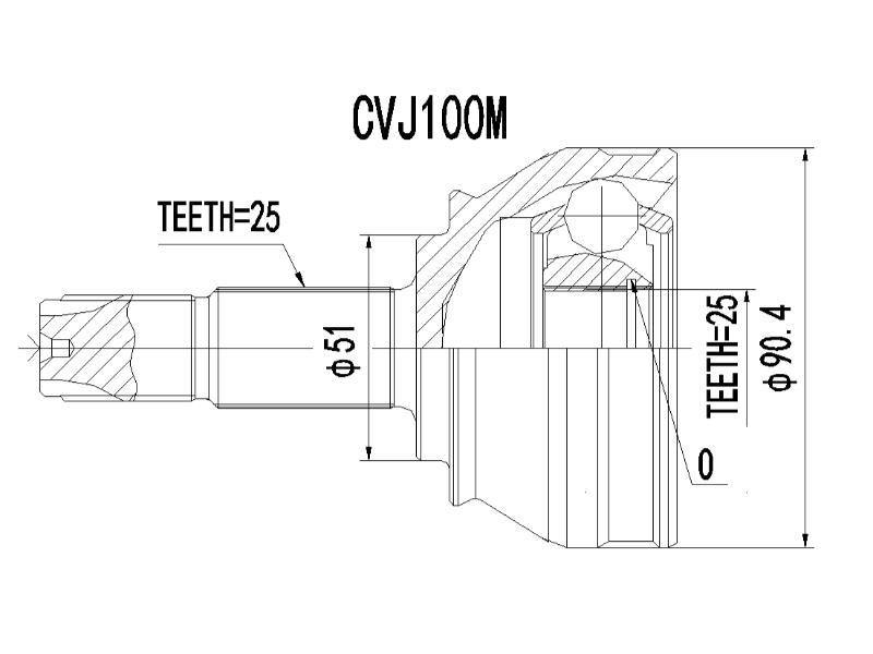 Cv Joint -Alfa - Cvj100M - Modern Auto Parts 