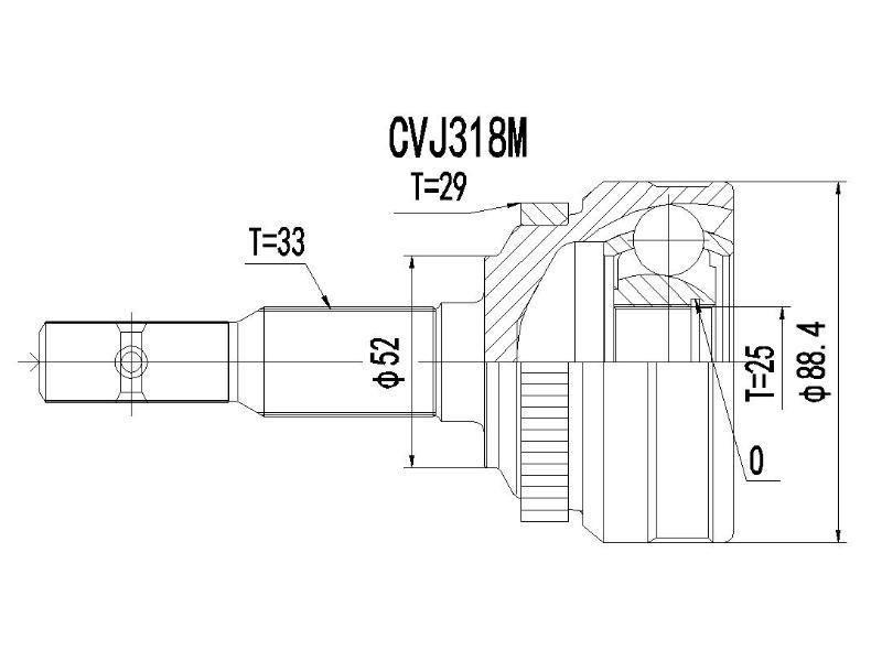 Cv Joint -Opel - Cvj318M - Modern Auto Parts 