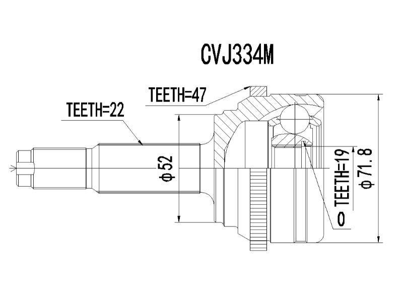 Cv Joint -Chery - Cvj334M - Modern Auto Parts 