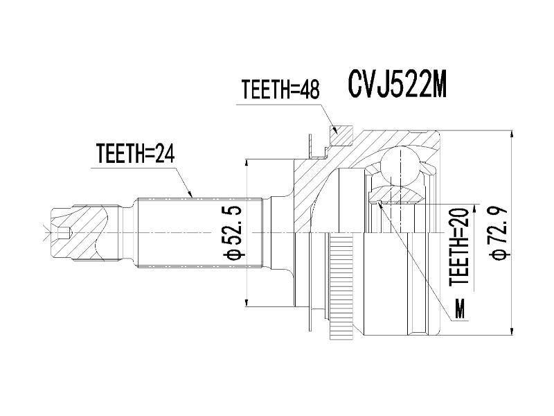 Outer Cv Joint - Cvj522M - Modern Auto Parts 