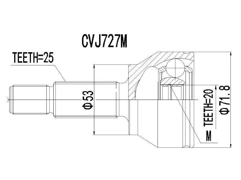 Outer Cv Joint - Cvj727M - Modern Auto Parts 