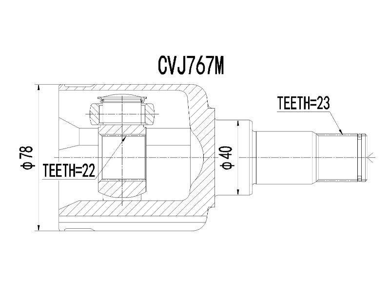 Inner Cv Joint - Cvj767M - Modern Auto Parts 