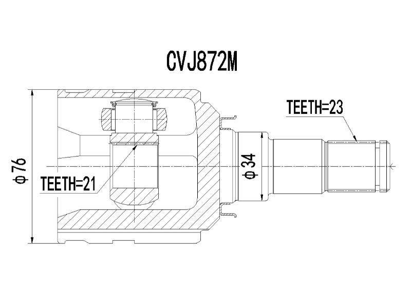 Inner Cv Joint - Cvj872M - Modern Auto Parts 