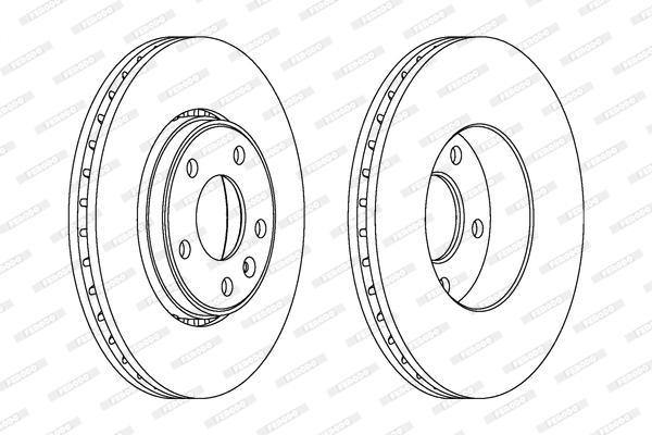 Ferodo Brake Disc -Vented (Ddf1204X) (Single) - Modern Auto Parts 