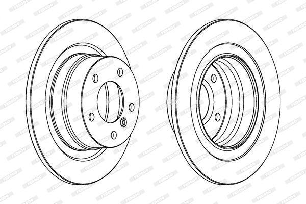 Ferodo Brake Disc -Solid (Ddf1230X)(Single) - Modern Auto Parts 