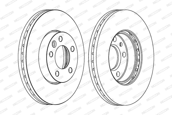I-Brake Disc Vented Front Volkswagen T5 Transporter (Eyodwa)