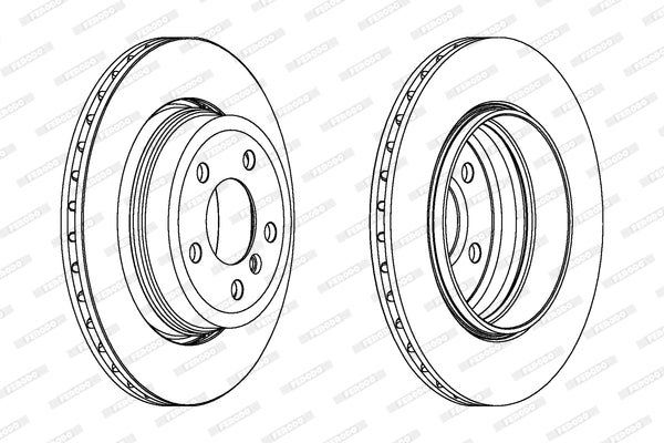 Brake Disc Vented Rear Bmw X3 E83 (Single)