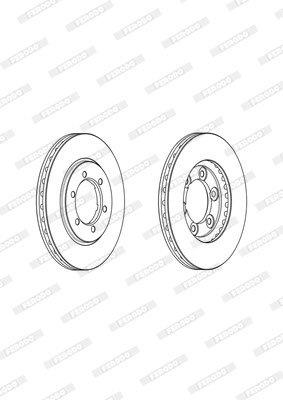 Brake Disc Vented Front Nissan L18/Sd22/23/ 16/18 (Single)