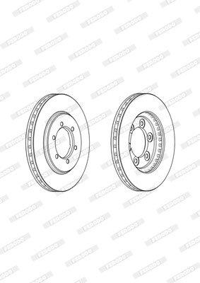 Brake Disc Vented Front Nissan Hi-Rider 2-Wd V6/ (Single)