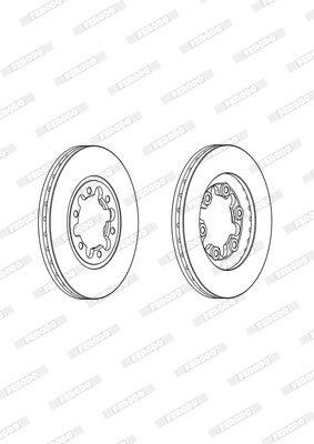 Brake Disc Solid Front Ford Courier 1.8 - 3.4 (Single)