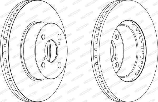 Brake Disc Vented Front Toyota Corolla/Runx (Single)