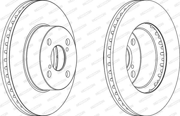Brake Disc Vented Front Toyota Corolla/Runx (Single)