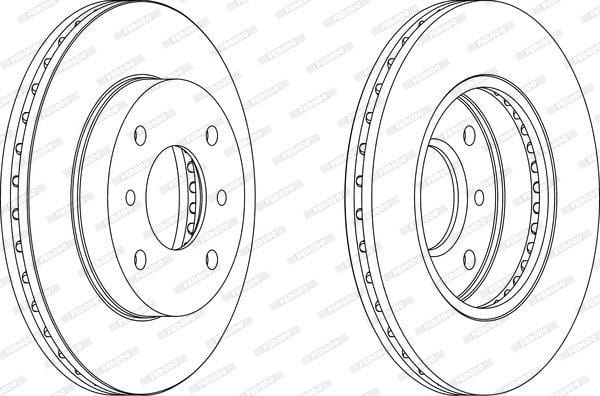 Remskyf Geventileerde Voor Nissan Primera 2.0 (Enkel)