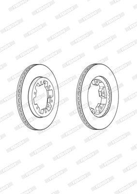 Brake Disc Vented Front Nissan 4X4 2.4/Sani (Single)