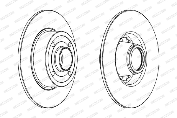 Brake Disc Rear Nissan Note (Single)