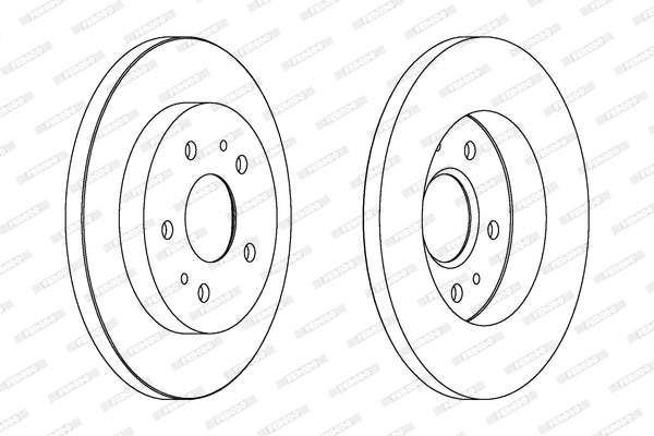 Brake Disc Solid Front Daihatsu Terios J1/ J2 (Single)