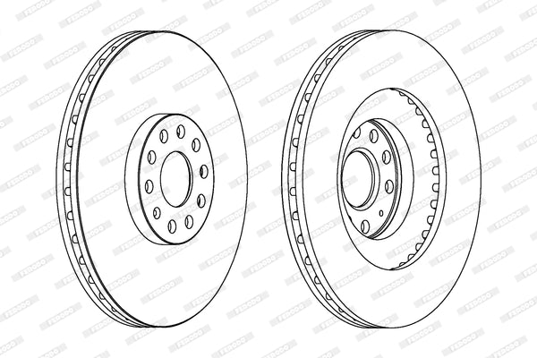 Brake Disc Vented Front Audi A3 1.8 Tfsi (Single)