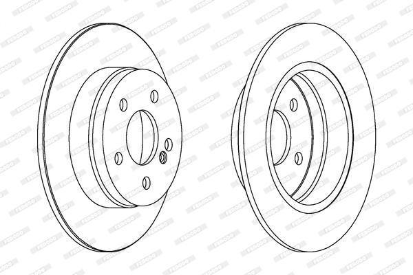 Ferodo Brake Disc Rear (Ddf1689X)(Single) - Modern Auto Parts 