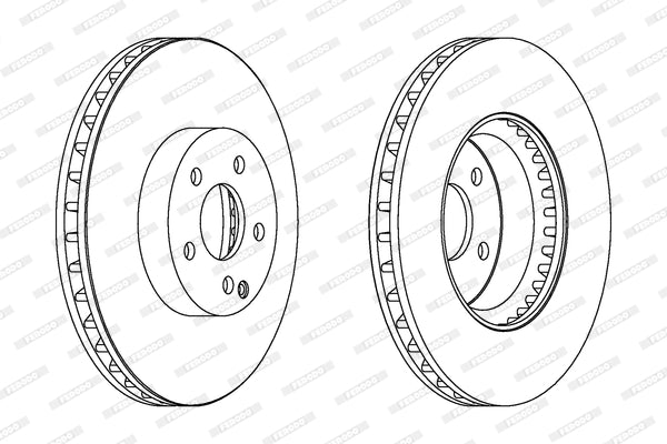 Brake Disc Vented Front Mercedes C Class W204/ S2 (Single)