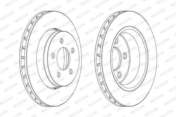 Ferodo Brake Disc (Pair) Front (Ddf1759)(Pair) - Modern Auto Parts 