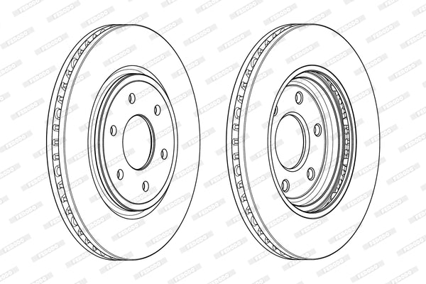 Brake Disc Vented Front Nissan Navara (Single)