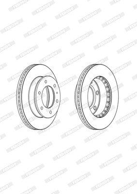 Brake Disc Vented Front Ford Ranger/ Everest/ Maz (Single)