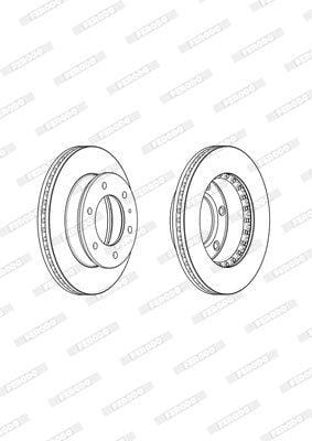 Remskyf Geventileerde Voor Ford Ranger/ Everest/ Maz (Enkel)