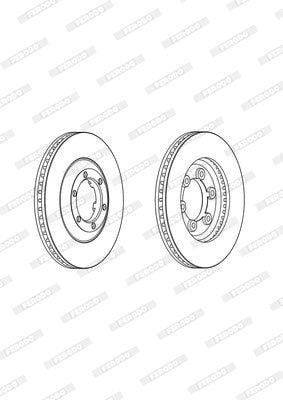 Remskyf Geventileerde Voor Isuzu Kb P190 (Enkel)