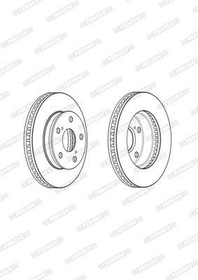 Brake Disc Vented Front Toyota Hilux Raider 4X2 1 (Single)