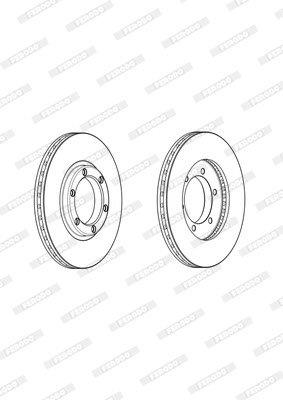 Brake Disc Vented Front Isuzu Relay (Single)