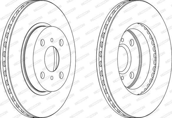 Brake Disc Vented Front Toyota Corolla/Conquest 1 (Single)