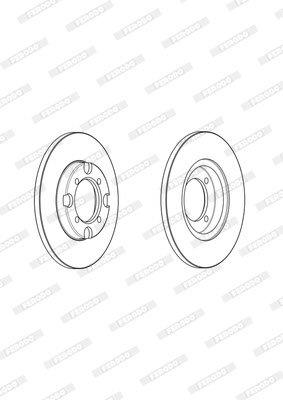 Brake Disc Solid Front Mazda 323 Fwd (Single)