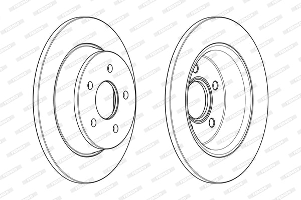 Brake Disc (Pair) Rear Ford Kuga/Transit Conect2 (Set)