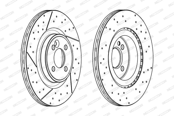 I-Brake Disc Front Mini Cooper R56 Countryman, Paceman 1.6i (DDF2121C) (PAIR) 