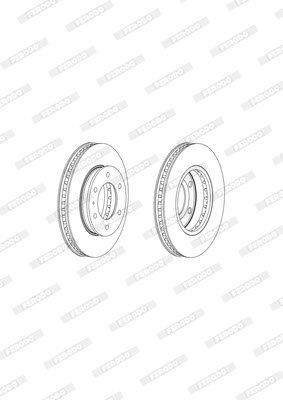 Brake Disc Vented Front Ford Ranger/Everest/Mazda (Single)