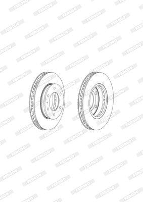 Remskyf Geventileerde Voor Ford Ranger/Everest/Mazda (Enkel)