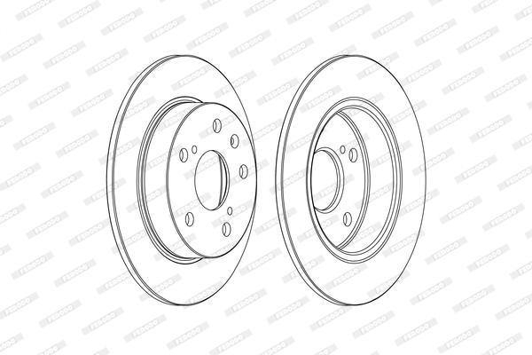 Ferodo Brake Disc Pair Rear (Ddf2493C) - Modern Auto Parts 