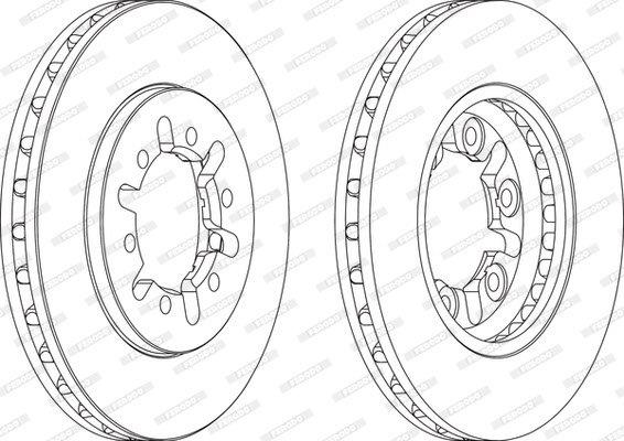 Brake Disc Vented Front Nissan Np300/Hardbody D22 (Single)