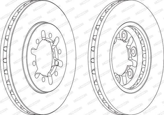 Remskyf Geventileerde Voor Nissan NP300/Hardbody D22 (Enkel)