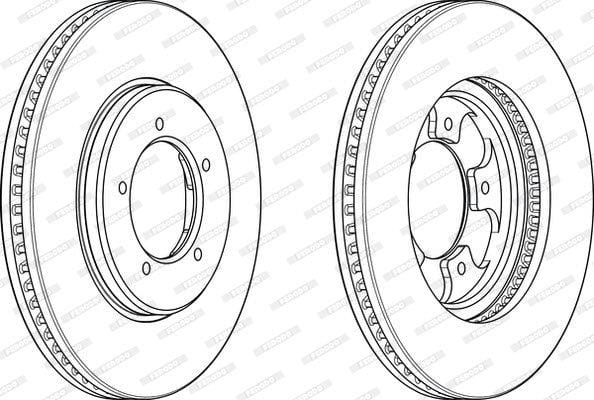 Brake Disc Front Cmc Amandla Bus (Single) Ferodo