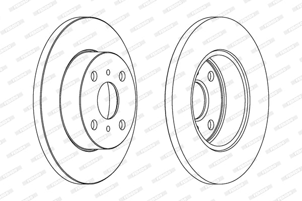 Brake Disc Solid Front Toyota Corolla Fwd/Conque (Single)